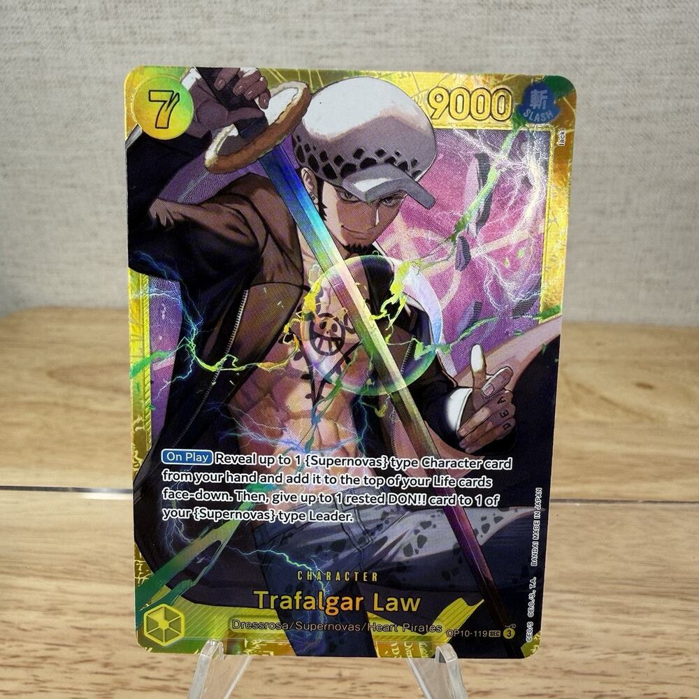Trafalgar Law OP10-119 SEC - One Piece TCG - English Near-Mint Foil Secret Rare